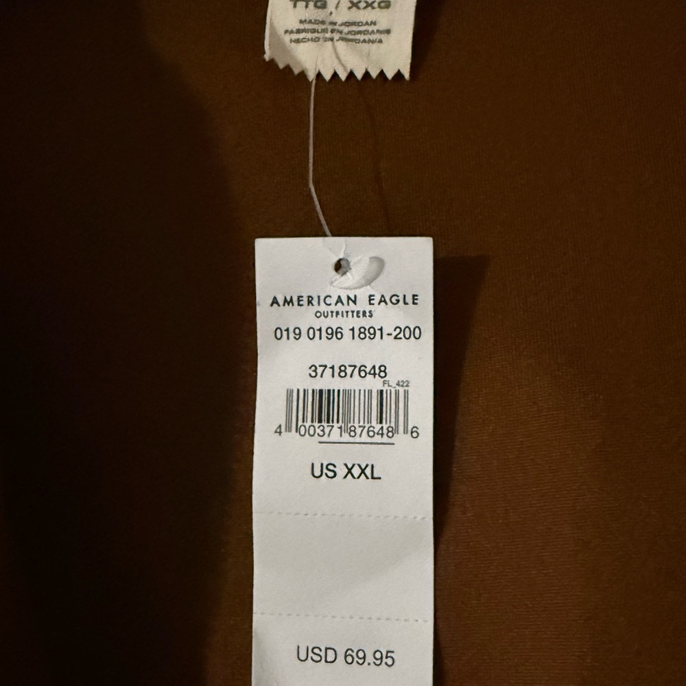 American Eagle Outfitters Men's Zip-Up Brown Sweater - Picture 4 of 5